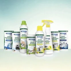 HEITMANN Pure Ontkalker- Citroenzuur Ontkalker, Natuurvriendelijke Kalkreiniger Voor Een Hygiënische Reiniging - Poeder, 1x 350 G -Schoonmaakartikelen Winkel 1200x1200 1081