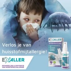 Exaller Anti Huisstofmijt Spray 150ml - 100% Natuurlijk Huismijt Bestrijder - Klinisch Getest - Behandeling En Preventie Van Huisstofmijtallergie -Schoonmaakartikelen Winkel 1200x1200 1221
