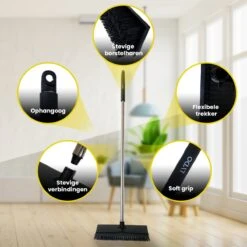 Schrobbezem Zwart Luiwagen Met Steel 120cm - Tuinbezem Straatbezem - Schoonmaak Schrobber Kunststof Harde Bezem - Schrobborstel En Schuurborstel -Schoonmaakartikelen Winkel 1200x1200 1312