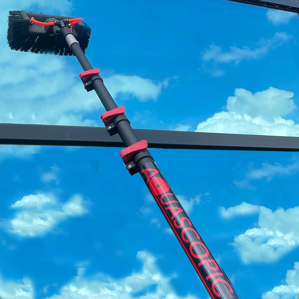 Aquacopic - Telescoopsteel Set Met Borstel - 11 Meter 5 Aquacopic - Telescoopsteel Set Met Borstel - 11 Meter - Afbeelding 3