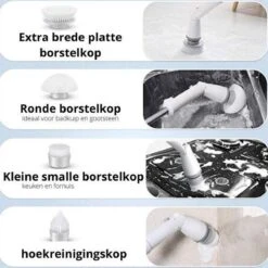 Elektrische Scrubber - Veelzijdige Schrobborstel - Elektrische Schoonmaakborstel - Binnen En Buiten Schoonmaken 12 Elektrische Scrubber - Veelzijdige Schrobborstel - Elektrische Schoonmaakborstel - Binnen En Buiten Schoonmaken -Schoonmaakartikelen Winkel 1200x1200 1343