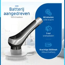 Qualitics Elektrische Schoonmaakborstel - Roterende Polijstmachine - Schrobborstel - Poetsmachine - Vloerreiniger Met 10 Opzetstukken 18 Qualitics Elektrische Schoonmaakborstel - Roterende Polijstmachine - Schrobborstel - Poetsmachine - Vloerreiniger Met 10 Opzetstukken -Schoonmaakartikelen Winkel 1200x1200 1363