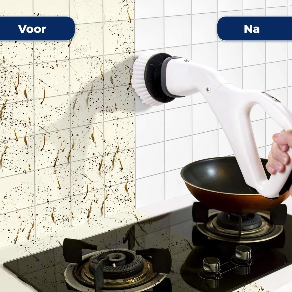 B-care Elektrische Schoonmaakborstel - 4 Opzetstukken - Wasborstel - Poetsmachine - Schrobborstel - Handborstel - Werkborstel - Schrobber - Boorborstel - Schoonmaakmiddelen - Reinigingsborstel 5 B-care Elektrische Schoonmaakborstel - 4 Opzetstukken - Wasborstel - Poetsmachine - Schrobborstel - Handborstel - Werkborstel - Schrobber - Boorborstel - Schoonmaakmiddelen - Reinigingsborstel - Afbeelding 3