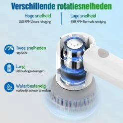Elektrische Schoonmaakborstel - Schrobborstel - Handborstel - Schuurborstel - Schrobber - Badkamer - Toilet - Keuken -Schoonmaakartikelen Winkel 1200x1200 1420