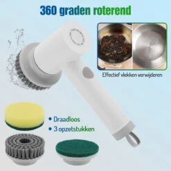 Elektrische Schoonmaakborstel - Schrobborstel - Handborstel - Schuurborstel - Schrobber - Badkamer - Toilet - Keuken -Schoonmaakartikelen Winkel 1200x1200 1421