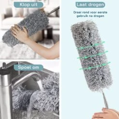 ForDig Telescopische Plumeau Microvezel - Duster Met Telescoopsteel Uitschuifbaar Tot 250 Cm - Wasbaar - 360 Graden Draaibaar -Schoonmaakartikelen Winkel 1200x1200 1441