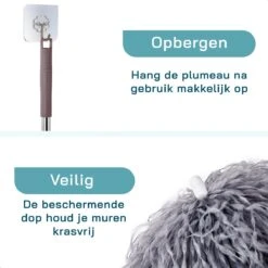 ForDig Telescopische Plumeau Microvezel - Duster Met Telescoopsteel Uitschuifbaar Tot 250 Cm - Wasbaar - 360 Graden Draaibaar -Schoonmaakartikelen Winkel 1200x1200 1443
