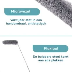 ForDig 7-Delige Plumeau Set - Duster Met Telescoopsteel Uitschuifbaar Tot 250 Cm - Inclusief Ragebol / Voegenborstel / Microvezel Doek / Chenille Borstel - Wasbaar - 360 Graden Draaibaar -Schoonmaakartikelen Winkel 1200x1200 1449