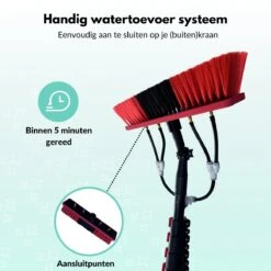 Cleanlix Telescoopsteel Met Borstel - Met Waterdoorvoer - Telescopische Wasborstel - Ramenwassen - Uitschuifbaar Tot 7,2 Meter -Schoonmaakartikelen Winkel 1200x1200 1492
