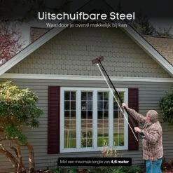 Merkloos Telescoopsteel Ramenwassen 4,6M - Met Borstel & Waterdoorvoer - Voor Ramen - Watertoevoer - Borstel -Schoonmaakartikelen Winkel 1200x1200 1503