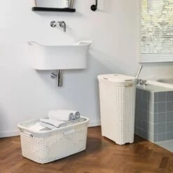 Curver Style Wasmand - 45L - Vintage Wit -Schoonmaakartikelen Winkel 1200x1200 1528