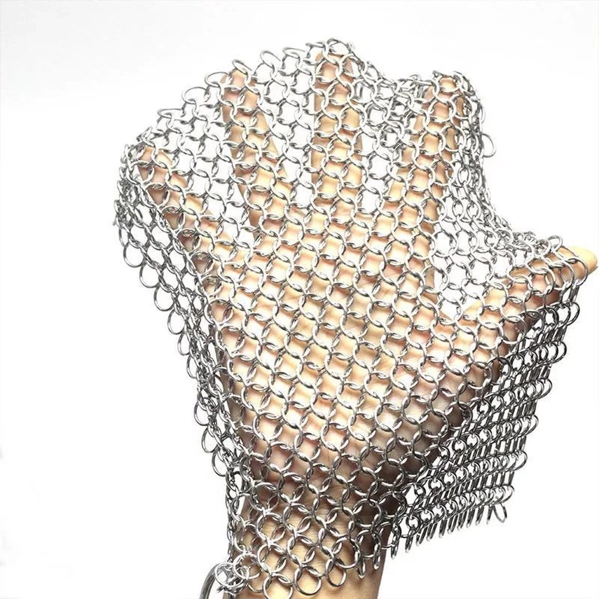 LOUZIR RVS Gietijzer Cleaner Voor Pannen - Metalen Borstel- Scrubmat- Zilver 13 LOUZIR RVS Gietijzer Cleaner Voor Pannen - Metalen Borstel- Scrubmat- Zilver - Afbeelding 11