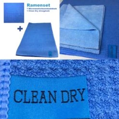 Merkloos Ramenset Raamdoeken Microvezel Glasdoeken Droogdoek Ramen Clean Dry Blauw/blauw -Schoonmaakartikelen Winkel 1200x1200 1585