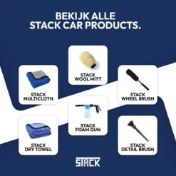 STACK Multi Cloth | 40 X 45 Cm - Microvezel - Krasvrij - Auto Schoonmaak Doek - Auto Poetsen / Reinigen / Drogen / Afwerken - Auto Droogdoek - Auto Handdoek - Schoonmaak Accessoires - Auto Poetsdoek - Autodoek -Schoonmaakartikelen Winkel 1200x1200 1601