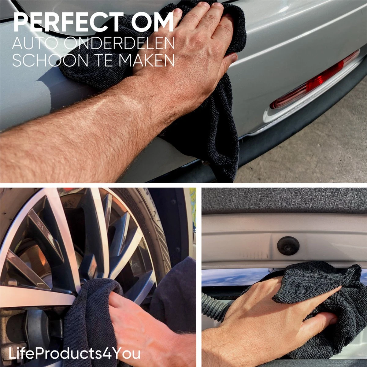 LifeProducts4You Microvezeldoekjes - Vaatdoek - Raamdoeken - Schoonmaakdoekjes - Raamdoeken Streepvrij - Microvezeldoeken - Reinigingsdoekjes - Spiegeldoeken - Autodroog Doek - Auto Schoonmaak Producten - 30 X 30 Cm - 7 Stuks 4 LifeProducts4You Microvezeldoekjes - Vaatdoek - Raamdoeken - Schoonmaakdoekjes - Raamdoeken Streepvrij - Microvezeldoeken - Reinigingsdoekjes - Spiegeldoeken - Autodroog Doek - Auto Schoonmaak Producten - 30 X 30 Cm - 7 Stuks - Afbeelding 2