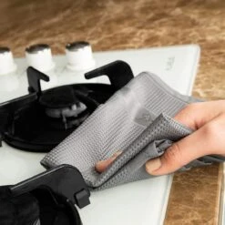 Tuiste Set Van 4, Grijs, Microvezel Microvezeldoeken, Permium Poetsdoeken, Stofdoeken, Nano Poetsdoeken, Micro Magic Magische Doeken, Multifunctionele Reinigingsdoeken, Set Van 4, 37 X 57 Cm -Schoonmaakartikelen Winkel 1200x1200 1635