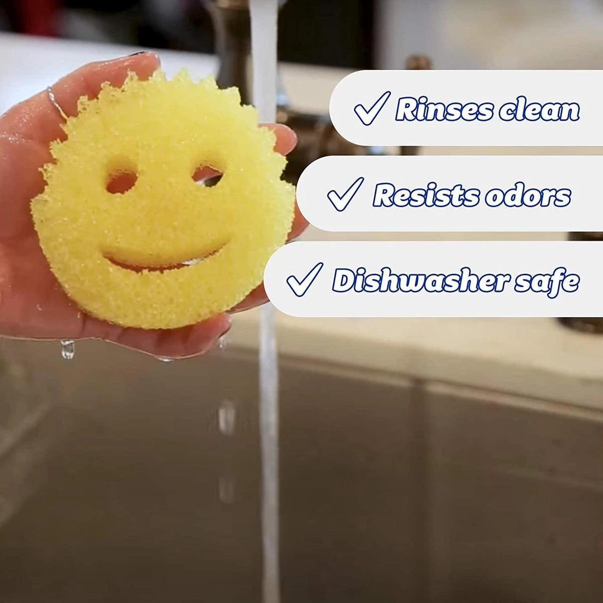 Scrub Daddy Spons Original 8 Pack - Krasvrij Schoonmaken 9 Scrub Daddy Spons Original 8 Pack - Krasvrij Schoonmaken - Afbeelding 7