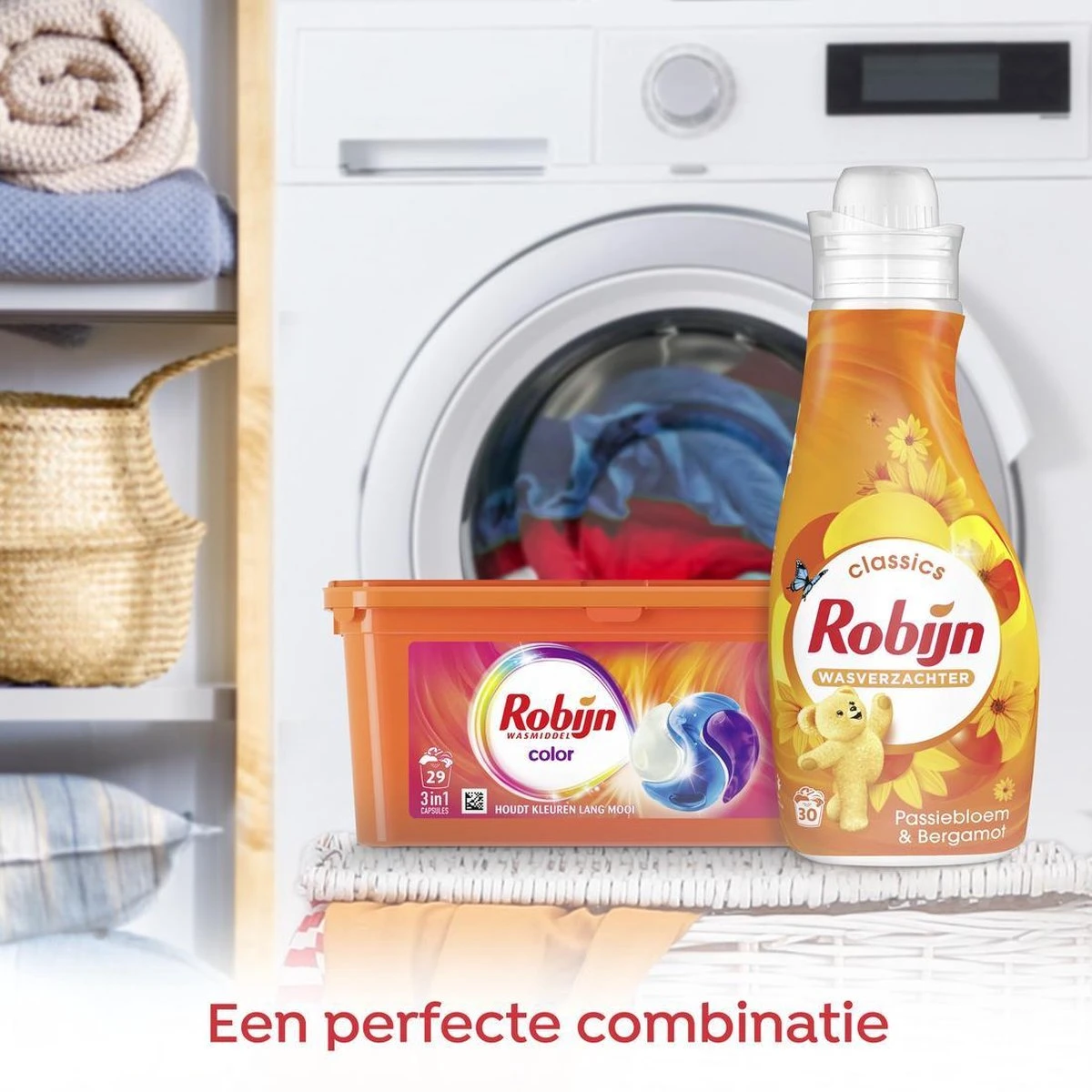Robijn Color 3 In 1 Wascapsules Speciaal Voor De Gekleurde Was - 29 Wasbeurten 6 Robijn Color 3 In 1 Wascapsules Speciaal Voor De Gekleurde Was - 29 Wasbeurten - Afbeelding 4