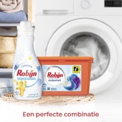 Robijn Stralend Wit 3 In 1 Wascapsules Speciaal Voor De Witte Was - 40 Wasbeurten Kwartaalbox -Schoonmaakartikelen Winkel 1200x1200 185