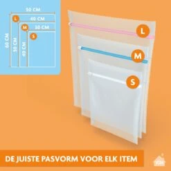 LaundrySpecialist Waszakken Voor Wasgoed - Set Van 3 Stuks - Ook Te Gebruiken Als Travel Organizer -Schoonmaakartikelen Winkel 1200x1200 401