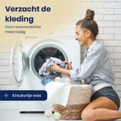 Wooly Drogerballen - 6 Wasdroger Ballen - Duurzaam - Wol - Herbruikbare Wasballen - Wasbol - Wasverzachter -Schoonmaakartikelen Winkel 1200x1200 471