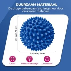 Roegaarden Drogerballen - Wasbollen - 6 Stuks - Siliconen - Sneller Droog - Anti-kreuk -Schoonmaakartikelen Winkel 1200x1200 479