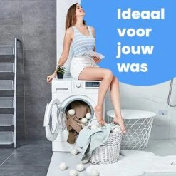 DRYQUICK Drogerballen- Wasbollen- Duurzaam Schapenwol - Herbruikbaar- 6 XL Wasballen Wit -Schoonmaakartikelen Winkel 1200x1200 495