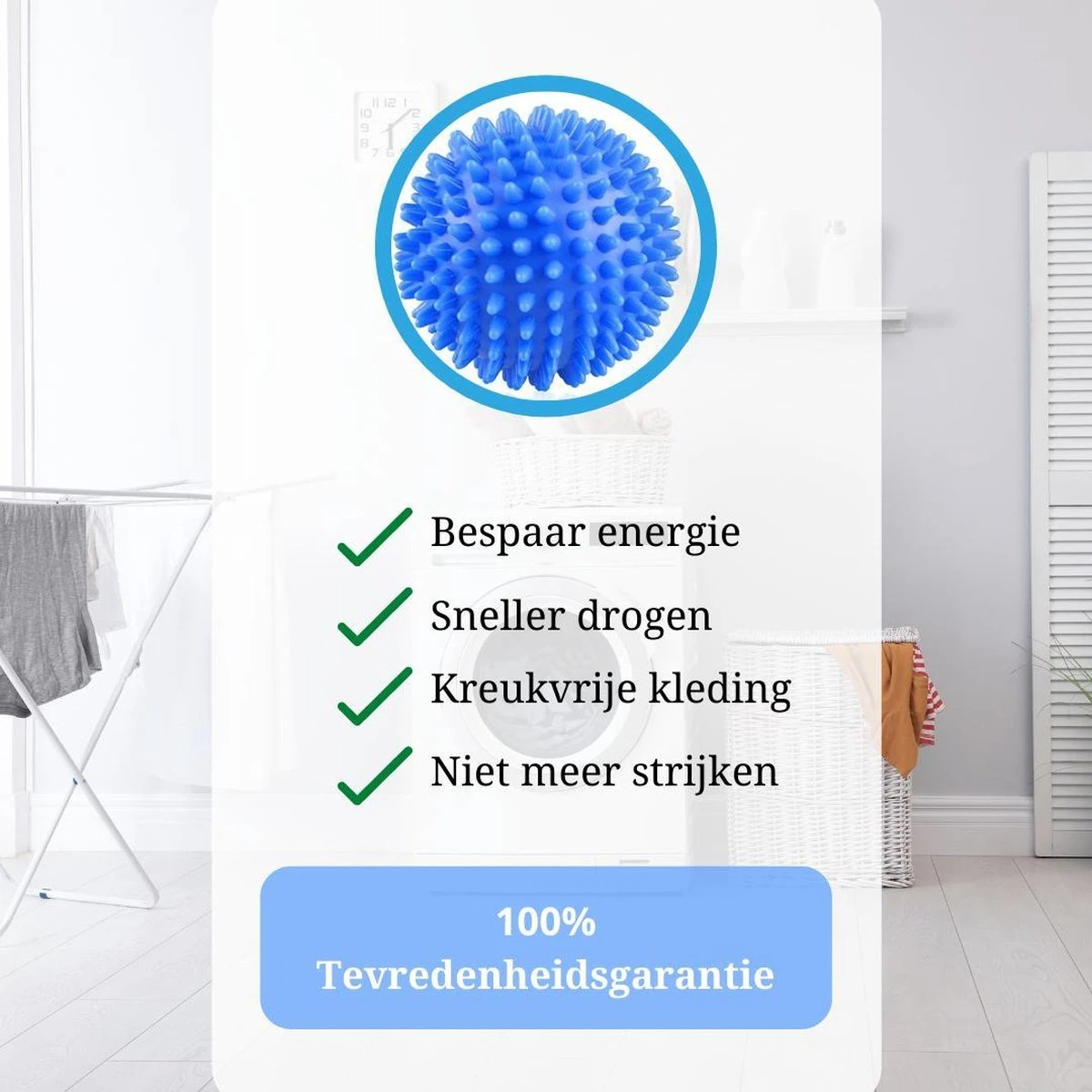 Wasdroger Ballen - Wasbol - Droogballen - Wasbal - Wasballen - Drogerballen - Wasballen Voor Wasmachine - 4 Stuks 6 Wasdroger Ballen - Wasbol - Droogballen - Wasbal - Wasballen - Drogerballen - Wasballen Voor Wasmachine - 4 Stuks - Afbeelding 4