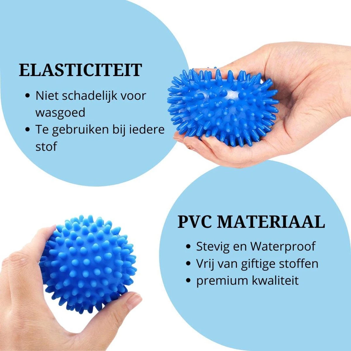 Wasdroger Ballen - Wasbol - Droogballen - Wasbal - Wasballen - Drogerballen - Wasballen Voor Wasmachine - 4 Stuks 7 Wasdroger Ballen - Wasbol - Droogballen - Wasbal - Wasballen - Drogerballen - Wasballen Voor Wasmachine - 4 Stuks - Afbeelding 5