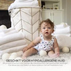 Merino Wollen Drogerballen XL - 10 Stuks - Herbruikbare Wasballen - Natuurlijke Wasverzachter - Wasbollen - Dryer Balls - Duurzame Nieuw-Zeelandse Droogballen -Schoonmaakartikelen Winkel 1200x1200 546