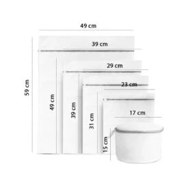 ForDig Wasnet Waszakjes (5 Stuks) Voor Lingerie En Fijne Was - Geschikt Voor Wasmachine - Met Rits - Wit 17 ForDig Wasnet Waszakjes (5 Stuks) Voor Lingerie En Fijne Was - Geschikt Voor Wasmachine - Met Rits - Wit -Schoonmaakartikelen Winkel 1200x1200 608