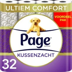 Page Toiletpapier - 32 Rollen - Kussenzacht Wc Papier (3-laags) - Voordeelverpakking -Schoonmaakartikelen Winkel 1200x1200 622