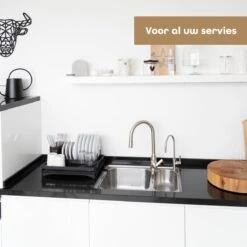 Baulk® - Afdruiprek - Afdruiprek Met Lekbak - Afwas - Droogrek Afwas - RVS - Bestekbak - Modern -Schoonmaakartikelen Winkel 1200x1200 723