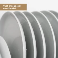 Baulk® - Afdruiprek - Afdruiprek Met Lekbak - Afwas - Droogrek Afwas - RVS - Bestekbak - Modern -Schoonmaakartikelen Winkel 1200x1200 725