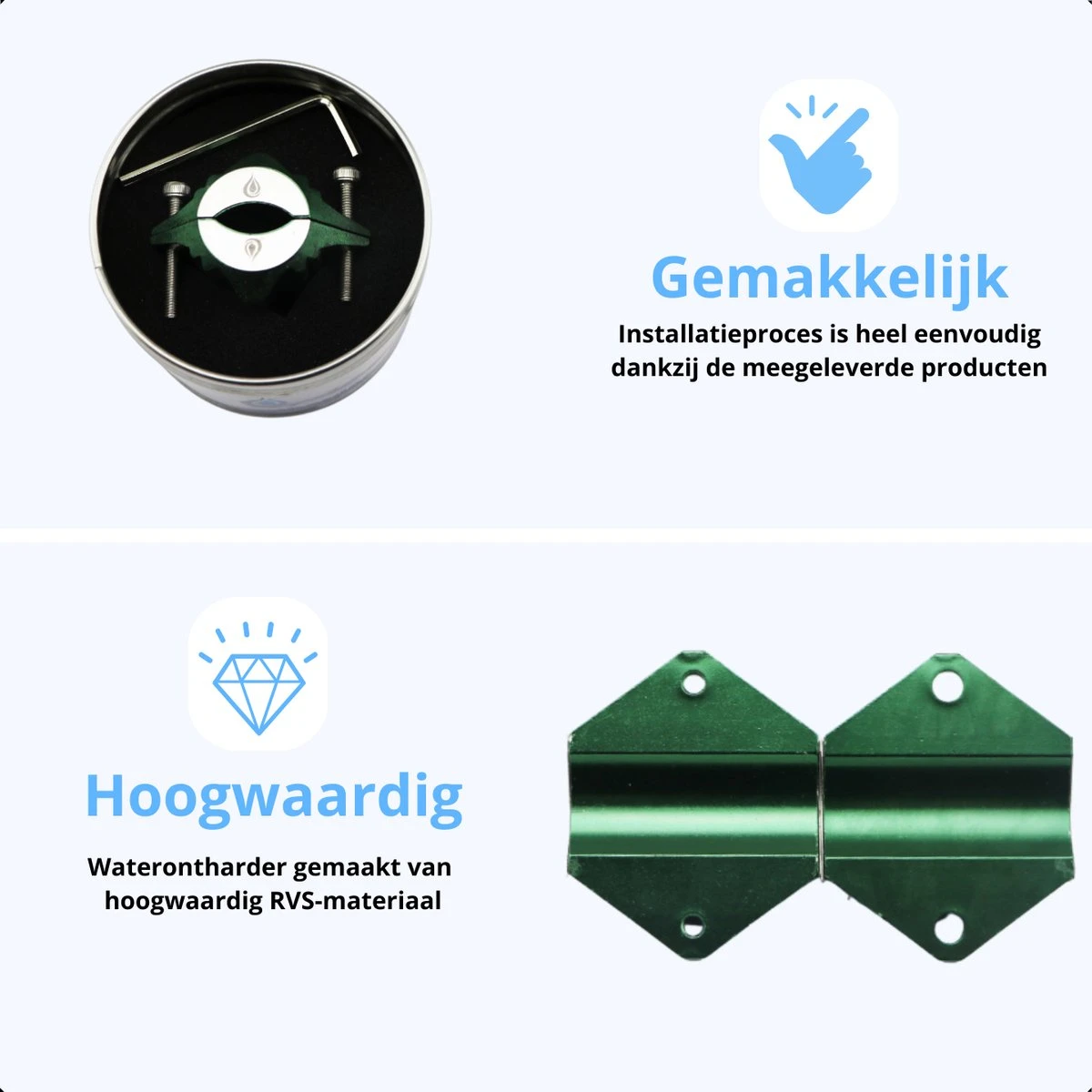 Magnetische Waterontharder - Antikalk - Waterontkalker - Waterverzachter - Douchefilter - Waterontharder Magneet - Groen 3 Magnetische Waterontharder - Antikalk - Waterontkalker - Waterverzachter - Douchefilter - Waterontharder Magneet - Groen