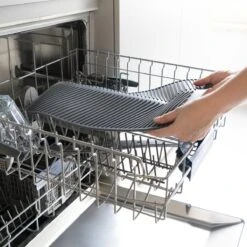 Navaris Siliconen Droogmat Met Afvoer - Aanrecht Droogmat Voor Afwas, Borden, Bestek, Glazen - Grijs -Schoonmaakartikelen Winkel 1200x1200 894