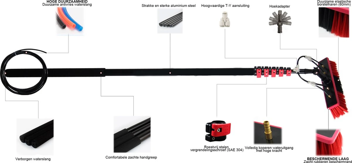 Kibani Telescoop Borstel 6m - Telescoopsteel Ramenwassen - Telescoopsteel Met Borstel - Telescoopsteel - Telescoopsteel Met Waterdoorvoer - Ramenwassen - Raamwisser Met Telescoopsteel - Telescoopstelen 14 Kibani Telescoop Borstel 6m - Telescoopsteel Ramenwassen - Telescoopsteel Met Borstel - Telescoopsteel - Telescoopsteel Met Waterdoorvoer - Ramenwassen - Raamwisser Met Telescoopsteel - Telescoopstelen - Afbeelding 12