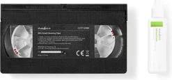 Nedis VHS-Reinigingscassette - 20 Ml - VHS-Koppen - Zwart -Schoonmaakartikelen Winkel 1200x560