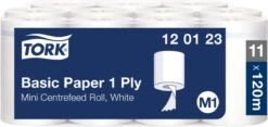 Tork Universal M1 Papier 1-laags Wit 22cm X 120 Meter - Doos 11 Rol 120123