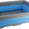 1x Grijs/blauwe Opvouwbare Afwasbak 37 X 28 Cm - Keukenbenodigdheden - Afwassen - Afwasbakken/afwasteilen/afdruiprekken Opvouwbaar -Schoonmaakartikelen Winkel 1200x655