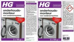 HG Onderhoudsmonteur - 2 X 100 Ml - Verhelpt En Voorkomt Storingen - Voor Een Langere Levensduur Van De Vaatwasser En Wasmachine - Biologisch Afbreekbaar -Schoonmaakartikelen Winkel 1200x688
