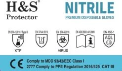 H&S PROTECTOR - Nitril Handschoenen - Wegwerp Handschoenen - Blauw - M - Poedervrij - 100 Stuks -Schoonmaakartikelen Winkel 1200x702