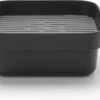 Brabantia SinkSide Afwasbak Vierkant - Met Afdruipschaal - Dark Grey -Schoonmaakartikelen Winkel 1200x720