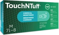 ANSELL TouchNTuff® 92-600 - Nitril Wegwerp Handschoenen, Latexvrij, Poedervrij, L, Groen, 100 Stuks -Schoonmaakartikelen Winkel 1200x728 2