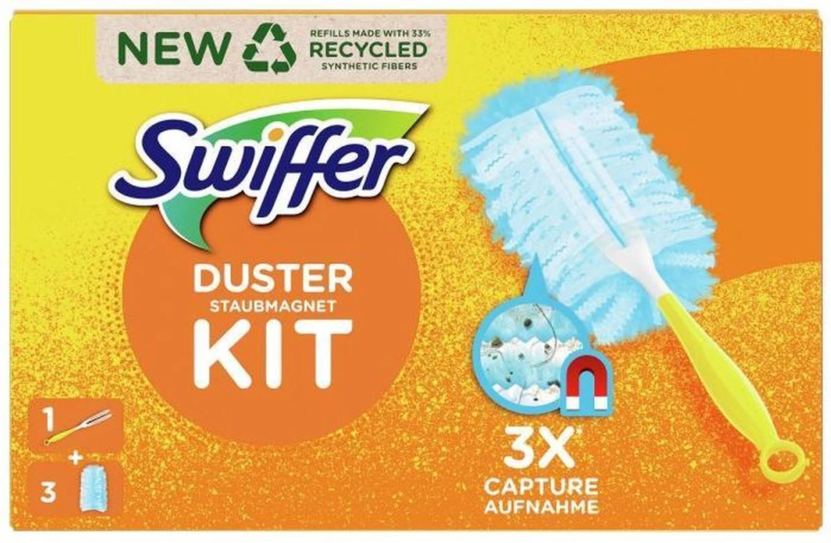 Swiffer Duster Starterkit +3 Navullingen 3 Swiffer Duster Starterkit +3 Navullingen