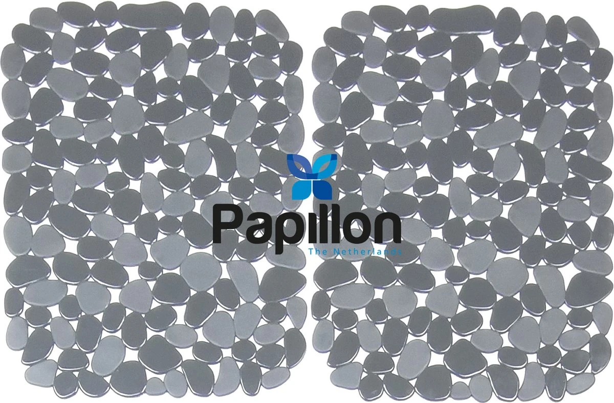Merkloos Gootsteenmat - 40x30 Cm - Papillon Kiezels Grijs 5 Merkloos Gootsteenmat - 40x30 Cm - Papillon Kiezels Grijs - Afbeelding 3
