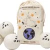 Miki's Goods® XL Wollen Drogerballen 6 Stuks - Panda Wasballen - Duurzaam - Wasbol - 100% Nieuw-Zeelandse Schapenwol - Wasbollen - Herbruikbaar- Droogballen - Snellere Droogtijd - Zuigt Dierenharen Op -Schoonmaakartikelen Winkel 1200x792