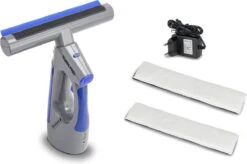 Swiss Pro+ Ruitenreiniger 3 In 1 WV 2 Blue Edition Window Vac - Ca. 120 M² - Waterzuiger - Incl. Smalle Zuigmond - Oplaadbaar - Raamwisser - Streeploos - Clicksystem - 2 Microvezeldoekjes - Met Sprayfunctie - Low Noise - Hepafilter -Schoonmaakartikelen Winkel 1200x796 2