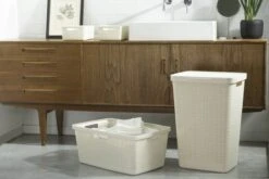 Curver Jute Wasmand Met Deksel 58L - 2 Stuks - Gebroken Wit -Schoonmaakartikelen Winkel 1200x800 38