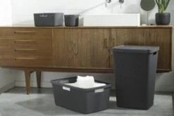 Curver Jute Wasmand Met Deksel - 58L - Donkergrijs -Schoonmaakartikelen Winkel 1200x800 40